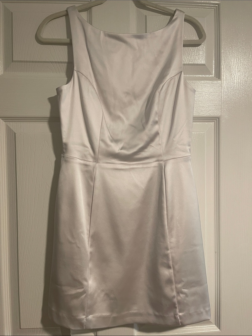 Abercrombie & Fitch White Satin Mini Dress